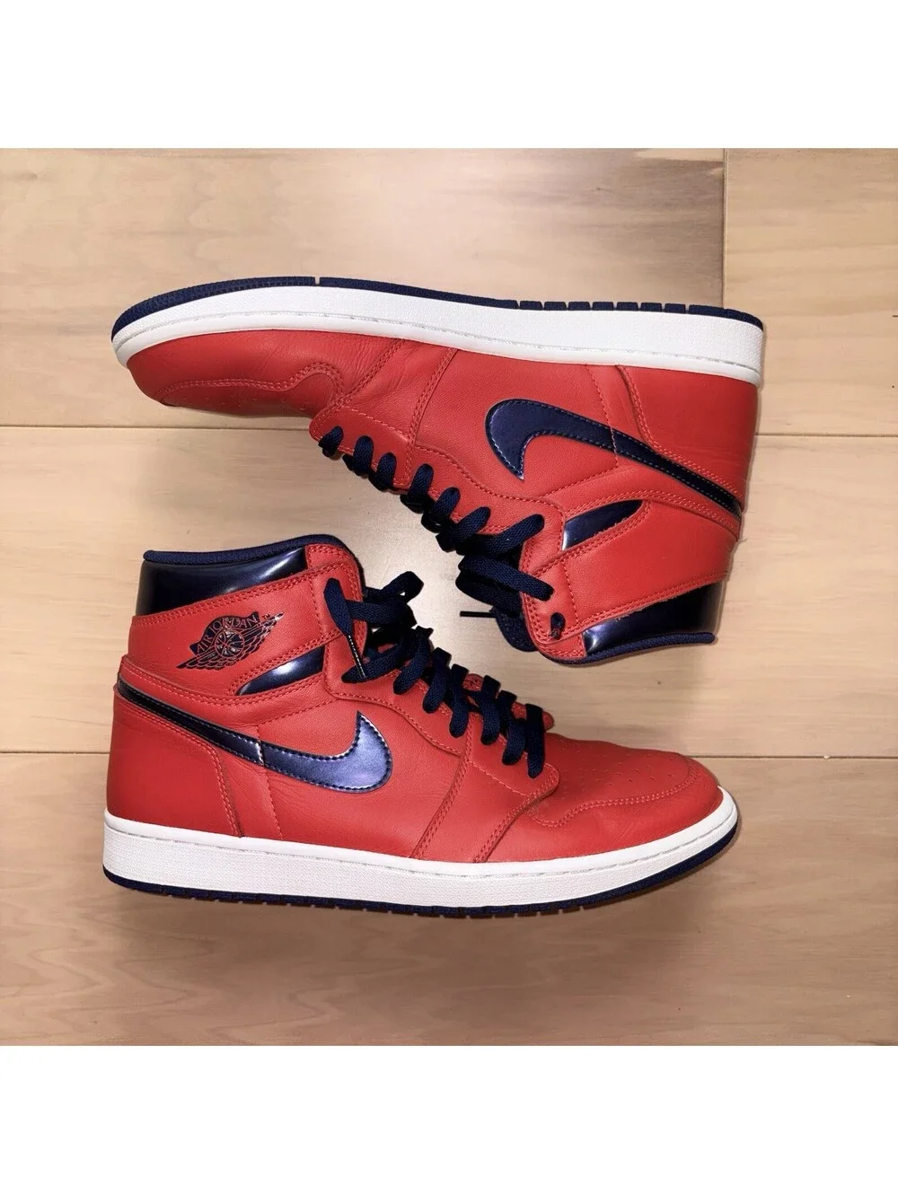 Nike Air Jordan 1 Retro High OG David Letterman Red Navy Men’s Size 12